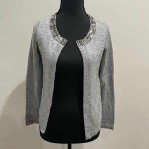 Banana republic cardigan wool blend sweater grey XS